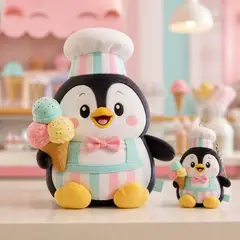 Mascote virando pelúcia e chaveiro de brinde: Picolé (Sorveteria)