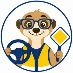 Mascote em vetor pra logo e ícone: Atento (Autoescola)