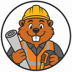 Mascote em vetor pra logo e ícone: Castor (Construtora)