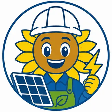 Mascote em vetor pra logo e ícone: Girassol (Energia solar)