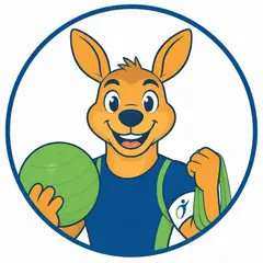 Mascote em vetor pra logo e ícone: Pulinho (Fisioterapia)