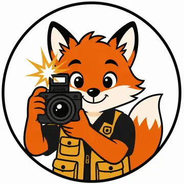Mascote em vetor pra logo e ícone: Flash (Fotografia)