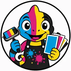 Mascote em vetor pra logo e ícone: Camaleão (Gráfica e personalizados)