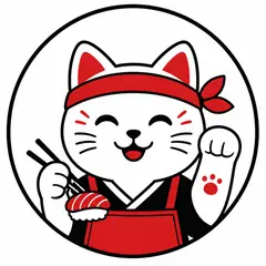 Mascote em vetor pra logo e ícone: Sortudo (Restaurante japonês)