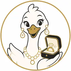 Mascote em vetor pra logo e ícone: Cisne (Joias e semijoias)