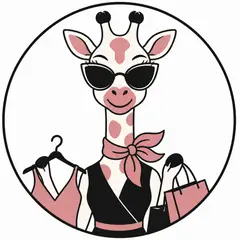 Mascote em vetor pra logo e ícone: Gigi (Moda feminina)
