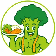 Mascote em vetor pra logo e ícone: Brócolis (Nutrição)