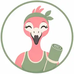 Mascote em vetor pra logo e ícone: Flora (Pilates e yoga)