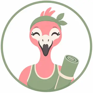 Mascote em vetor pra logo e ícone: Flora (Pilates e yoga)