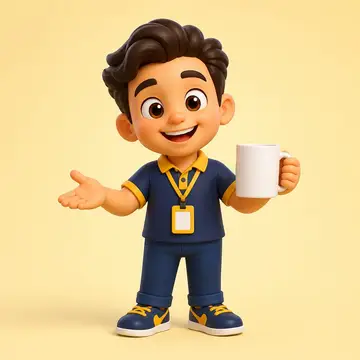 Mascote 3D do negócio — Brindes & personalizados