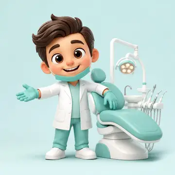 Mascote 3D do negócio — Odontologia