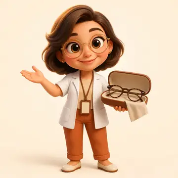 Mascote 3D do negócio — Ótica