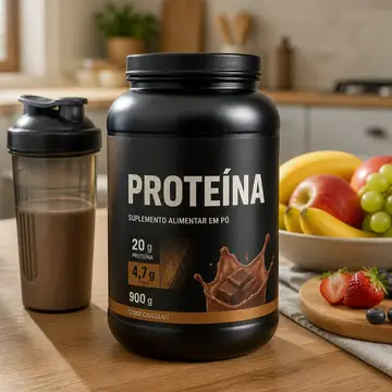 Mercado Livre · produto em uso: Suplemento e alimento embalado