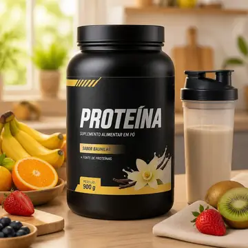 Shopee · produto em uso: Suplemento e alimento embalado