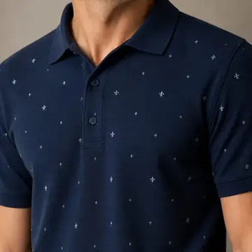 Camisa polo: close do tecido vestido