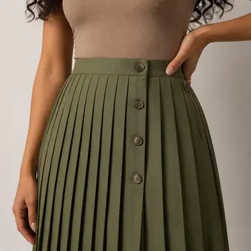 Saia e short: close do tecido vestido