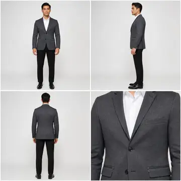 Blazer e terno: 4 poses numa imagem