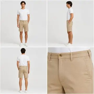 Calça e bermuda: 4 poses numa imagem