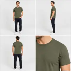 Camiseta: 4 poses numa imagem