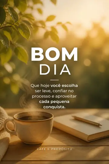 Arte de bom dia pro status