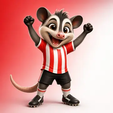 Mascote 3D: Alvirrubro do Timbu