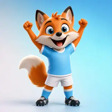 Mascote 3D: Celeste da Raposa