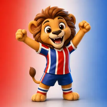 Mascote 3D: Leãozinho Tricolor