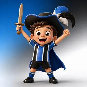 Mascote 3D: Tricolor Gaúcho