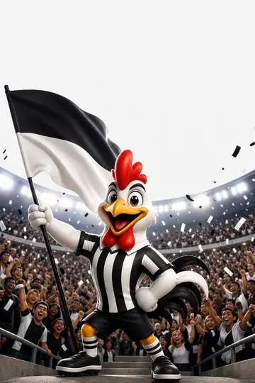Arte "Dia de jogo" pro status: Alvinegro do Galo