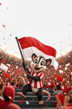 Arte "Dia de jogo" pro status: Alvirrubro do Timbu