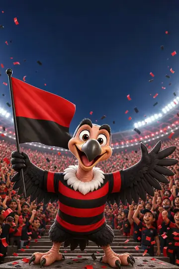 Arte "Dia de jogo" pro status: Rubro-negro do Urubu