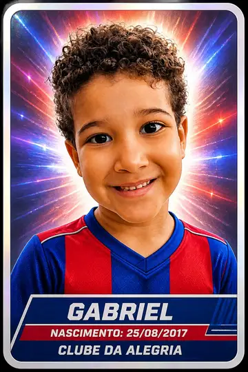Minha figurinha de álbum de futebol