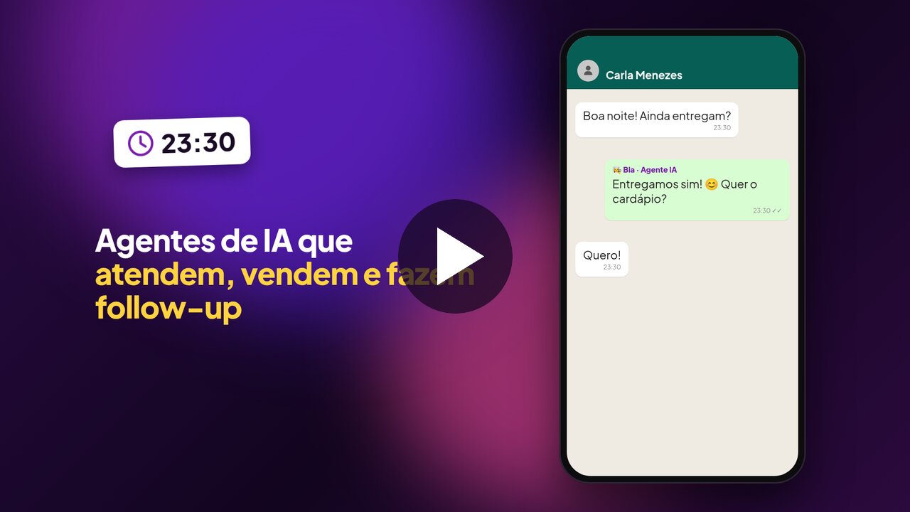 Resumo em vídeo dos agentes de IA do AutoZap