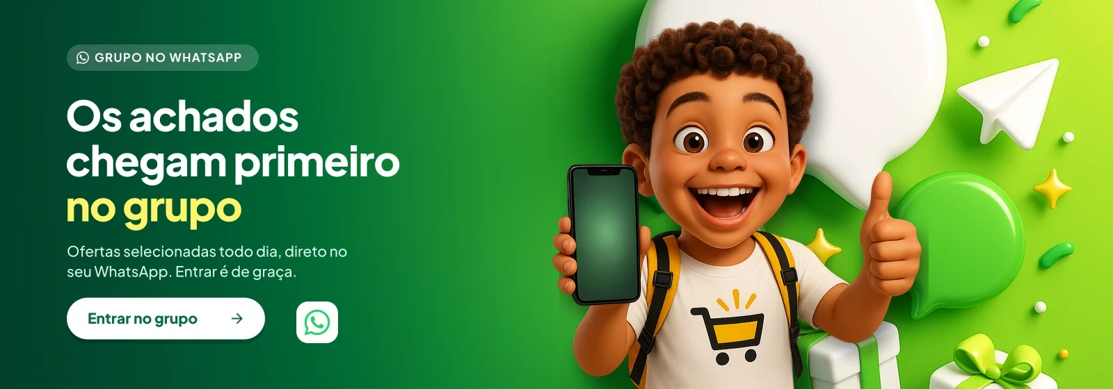 Os achados chegam primeiro no grupo do WhatsApp