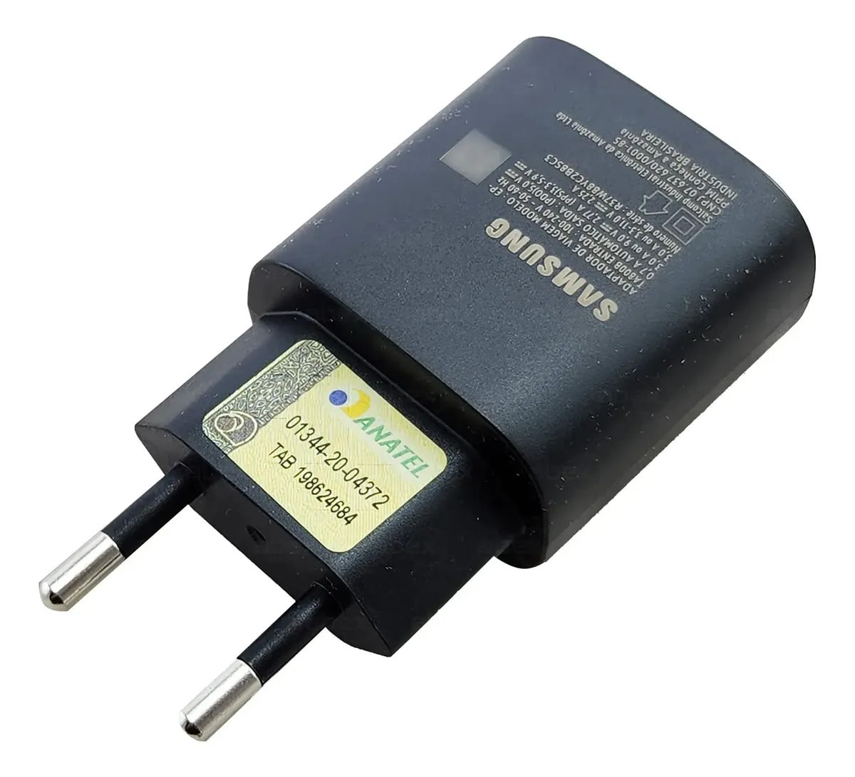 Carregador Samsung 25w A30 A50 A70 A71 A80 A31 S20 Cor Preto — Acessórios para Celulares