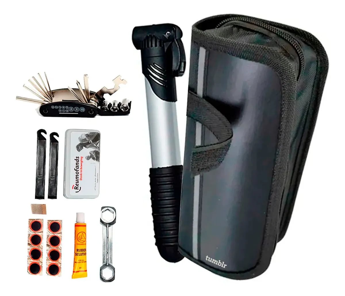 Kit Ferramenta Bicicleta Bolsa Chaves Bike Remendo Reparo Tumblr BK-0087 — Ciclismo