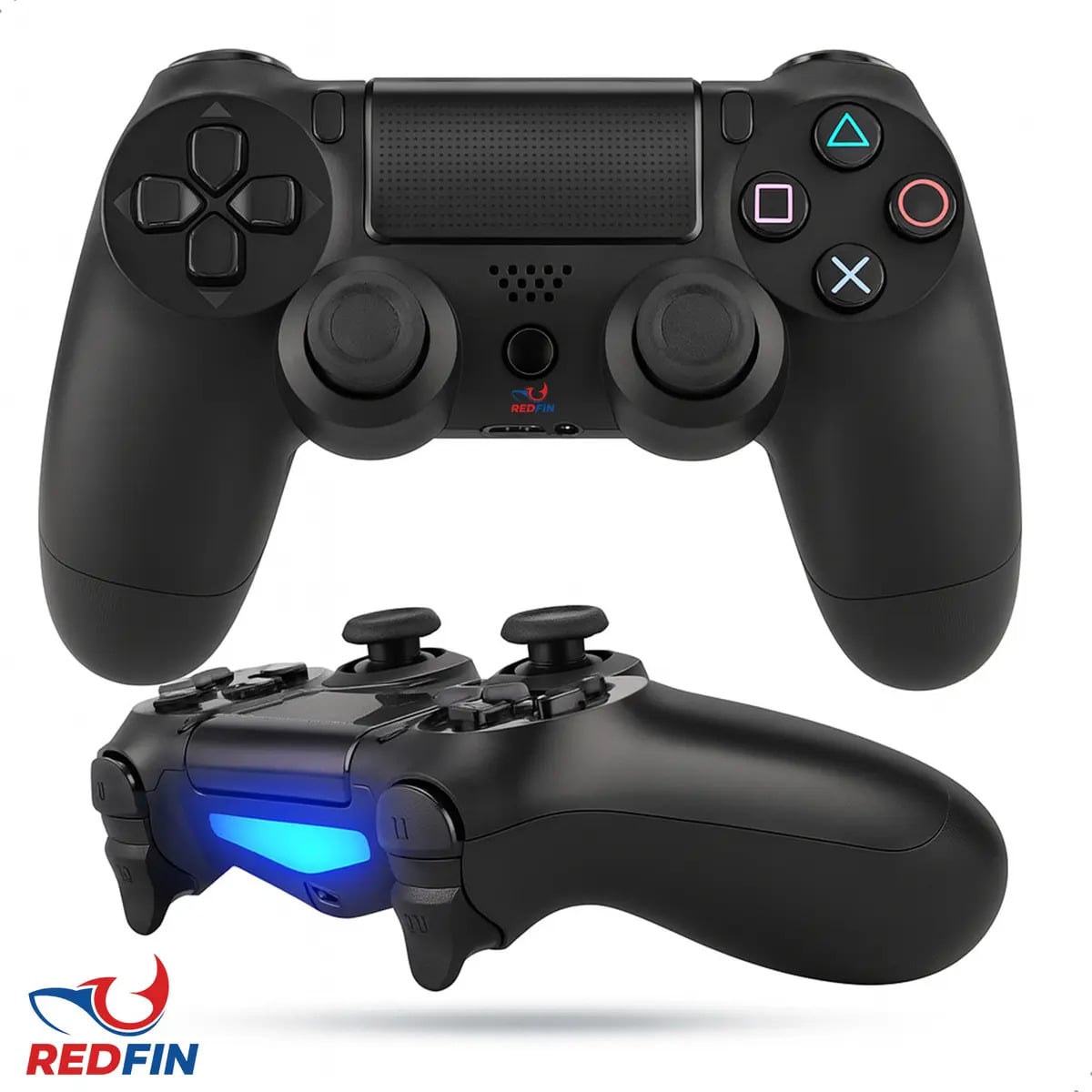 Controle Sem Fio Joystick Genérico Bluetooth Compatível Para Ps4 Videogame Tv Samsung Pc P4 Ps 4 Manete Pc Gamer Tv Smart Controle Bluetooth Celular Headset Sem — Acessórios para Consoles