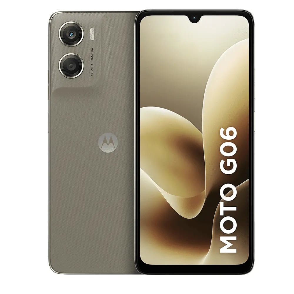 Smartphone Motorola Moto G06 - 256gb 4gb Ram + 8gb Ram Boost, e Camera 50mp Com Ai Bateria De 5200 Mah Tela 6.9 - Bege — Celulares e Smartphones