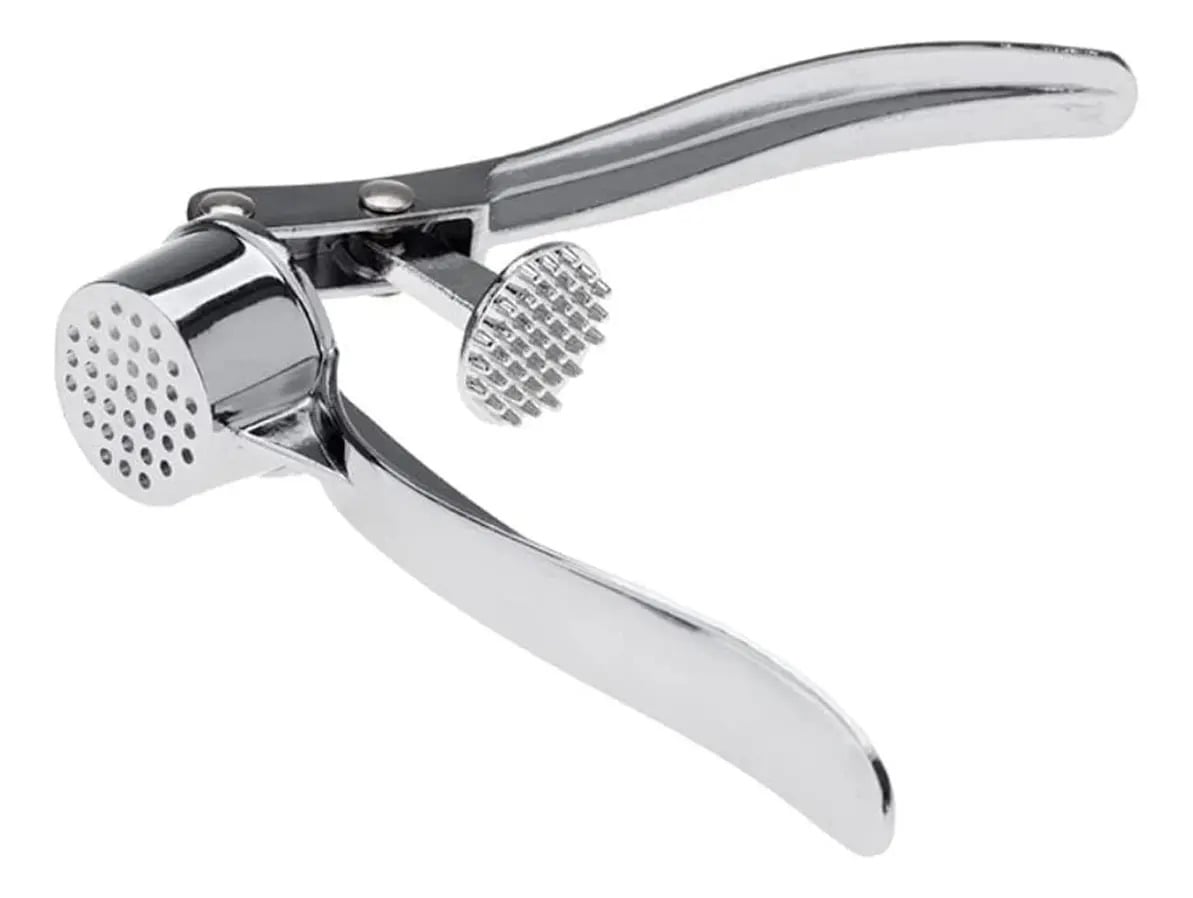 Espremedor De Alho Fácil Inox Triturador Amassador Premium / Espremedor De Alho Fácil Triturador Amassador Premium Mr. Ogro — Utensílios úteis