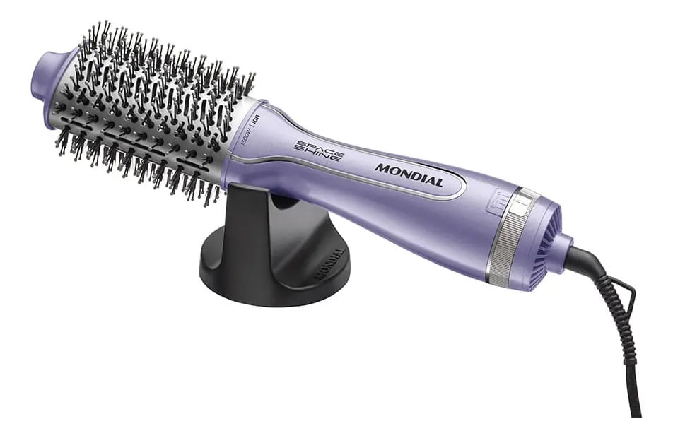 Escova Secadora Space Shine Mondial Lilás 1300w - ES-21 — Artefatos para Cabelo