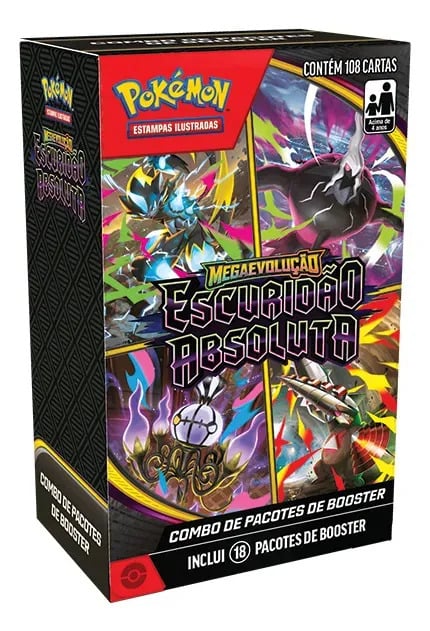 Cartas Pokémon TCG Booster Coleção Escuridão Absoluta 108 Cards Copag — Trading Card Games