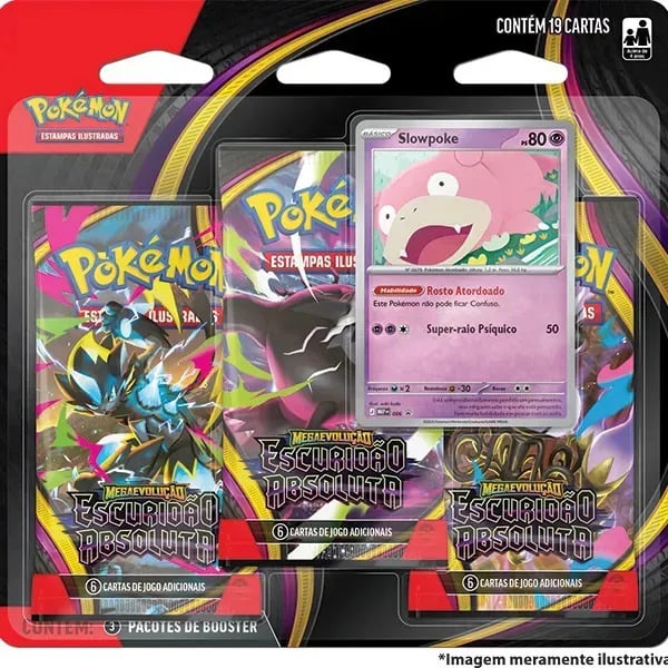Blister Triplo Pokémon ME05 Escuridão Absoluta — Trading Card Games