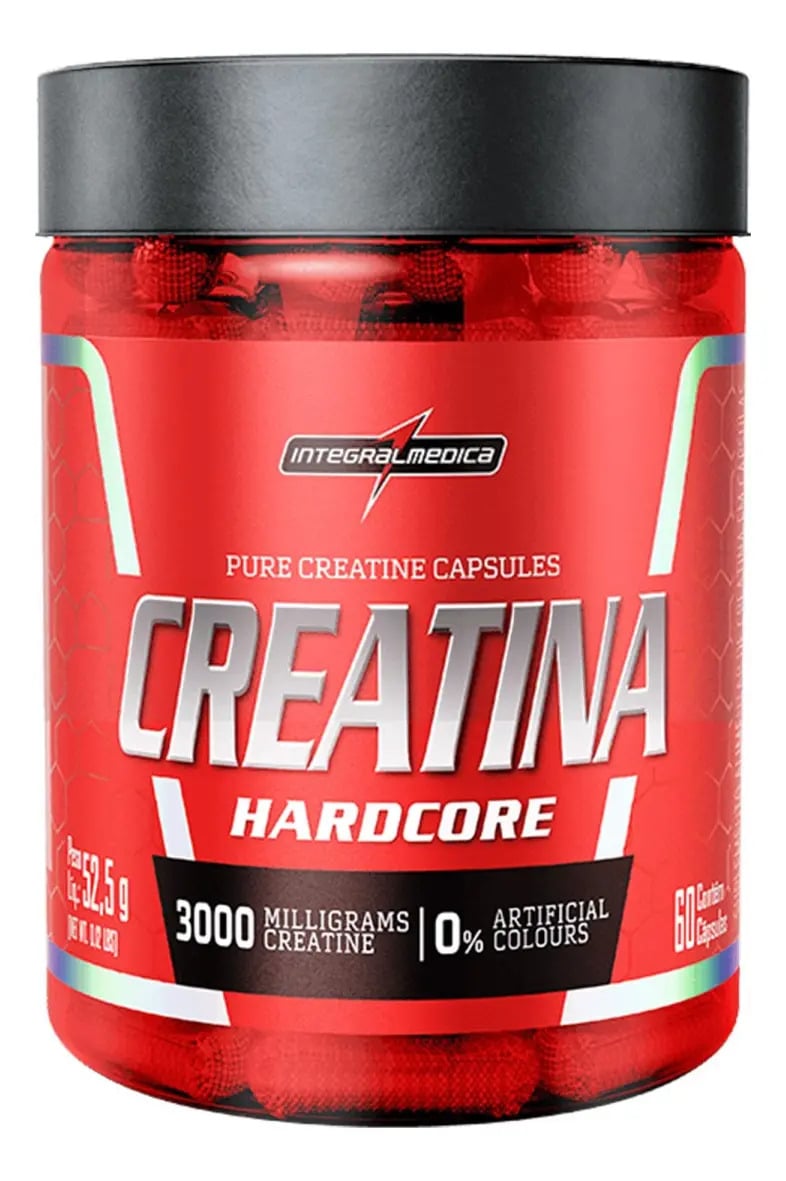 Creatina Integralmedica 100% Pura 60 Cápsulas - Aumento de Resistência e Desempenho para Atletas e Treinos Intensos — Suplementos Alimentares