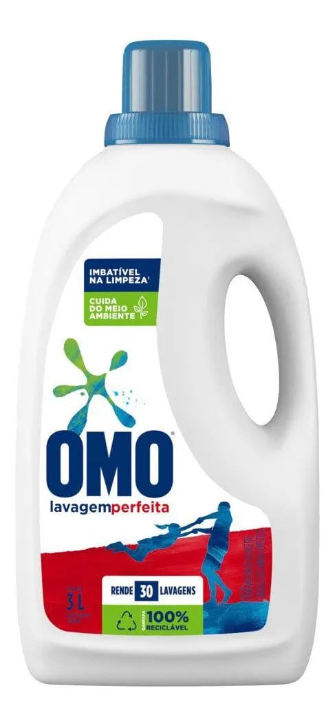 Sabão Líquido Omo Lavagem Perfeita 3l — Cuidado da Casa e Lavanderia