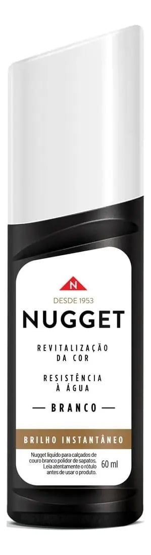 Polidor de Sapato Líquido Branco Nugget Frasco 60ml — Cuidado da Casa e Lavanderia