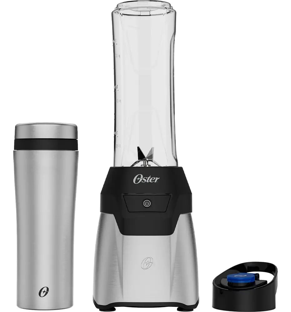 Blender Power Inox Oster Com 2 Jarras To Go Cor Prateado — Eletros de cozinha