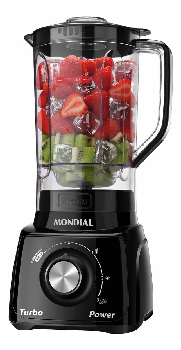 Liquidificador Turbo Power Mondial 550W - L-99 FB — Pequenos Eletrodomésticos