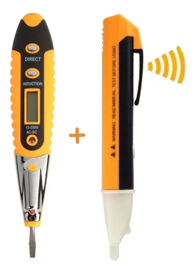 Kit Eletrica Chave Teste Digital + Caneta Detectora Tensão 1 — Medições e Instrumentação