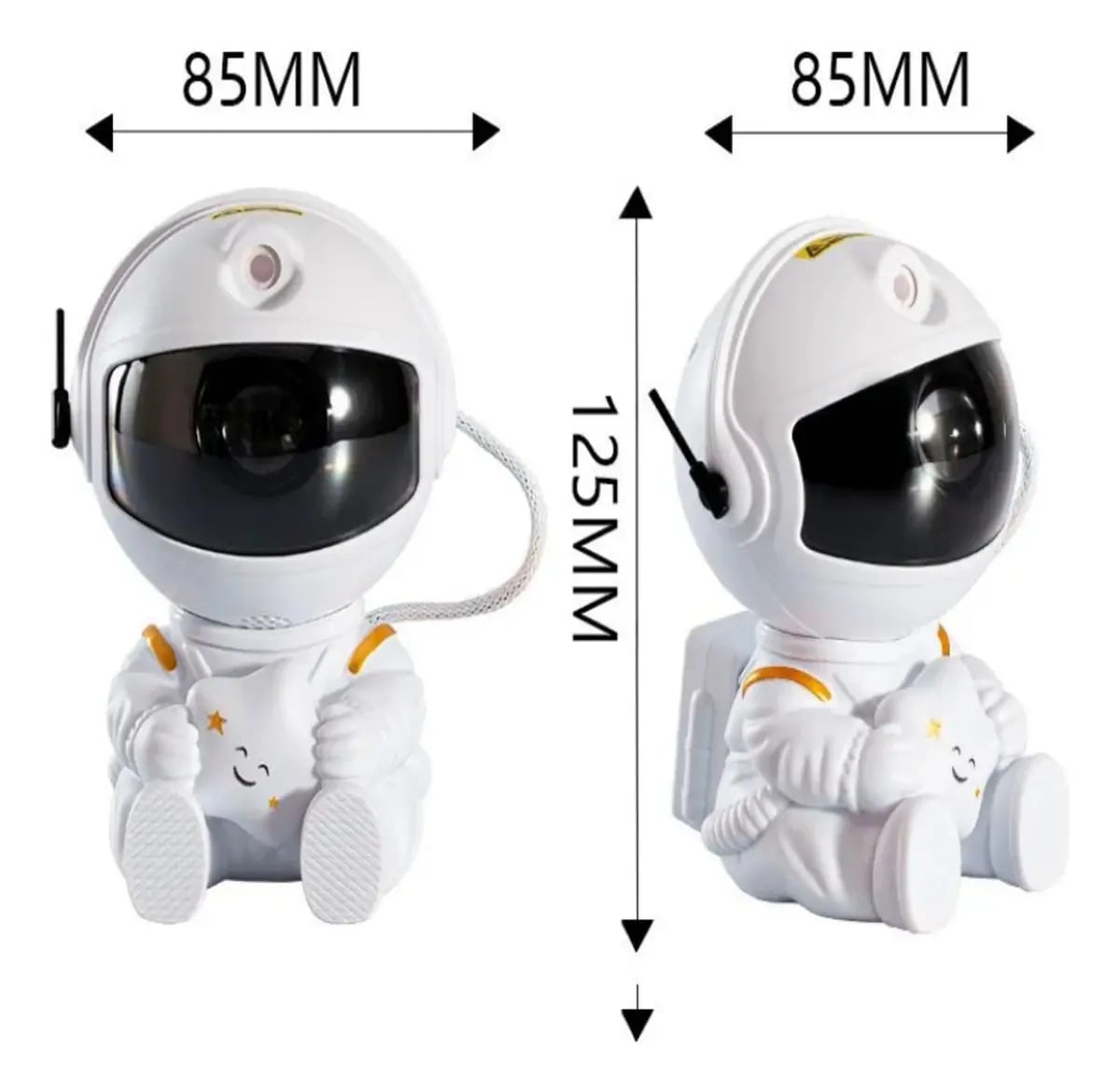 Astronauta Para Quarto Com Luz Nebulosa E Galáxia — Equipamento para Festas
