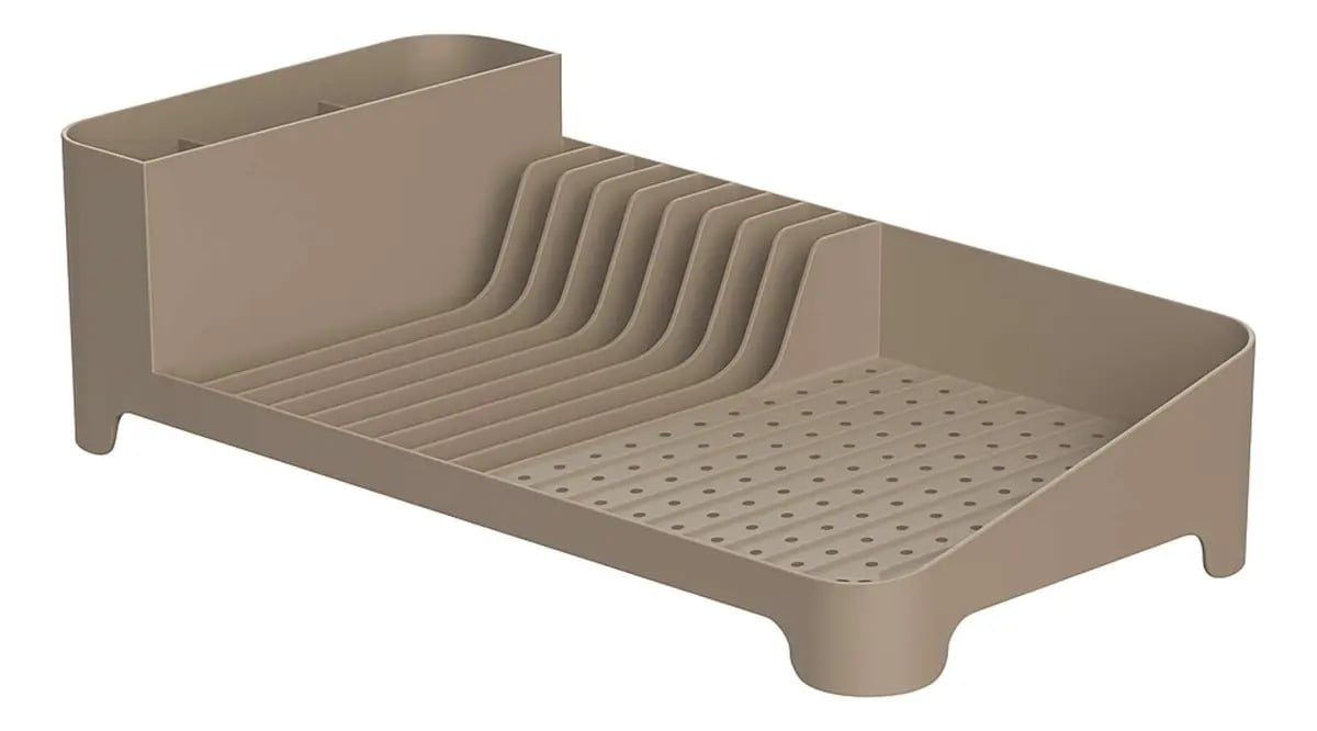 Escorredor de Louça Ou Trium Compact Marrom para Bancada — Cozinha